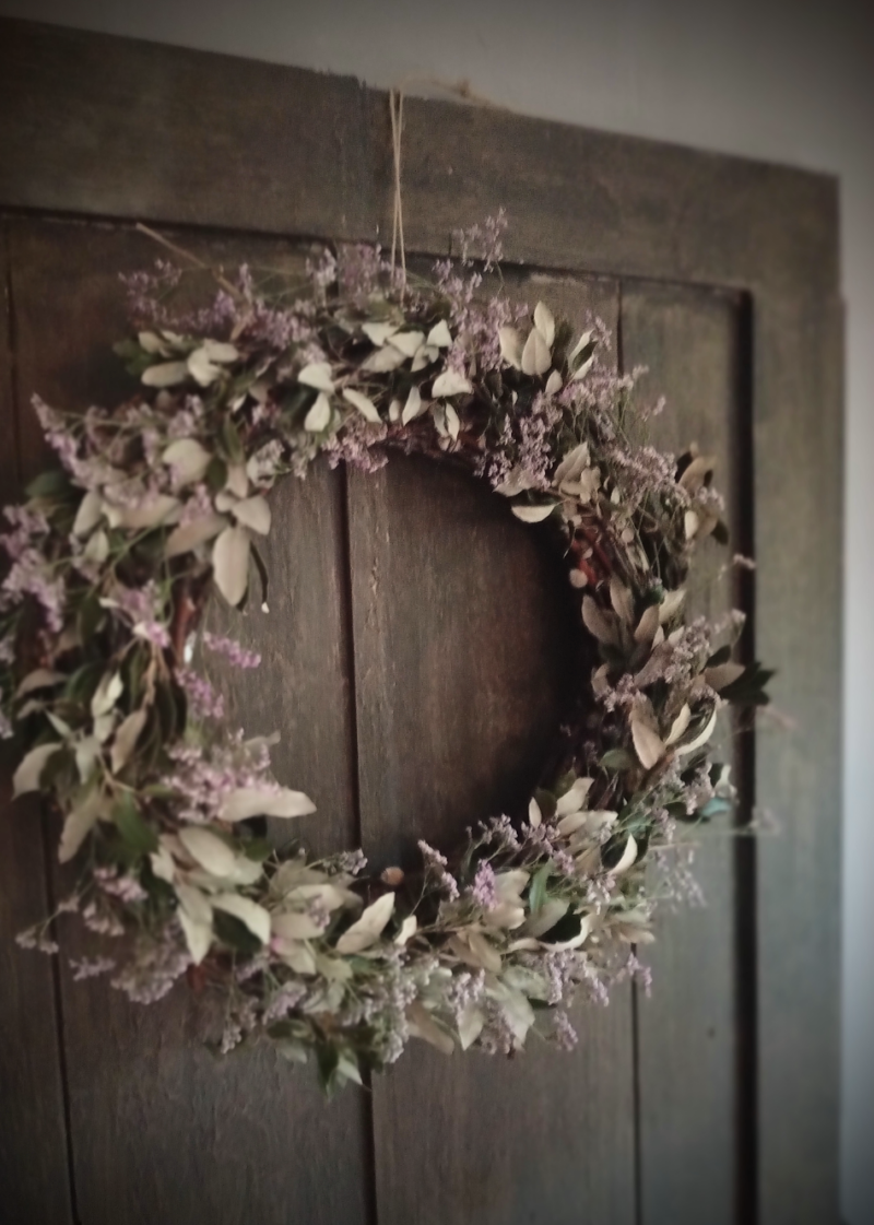 Zomer krans met steeneik/limonium - Afbeelding 2