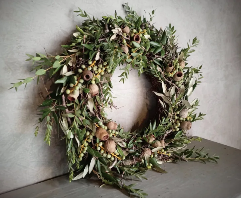 DIY Workshop pakket "Herfst Windlicht Krans" - Afbeelding 3