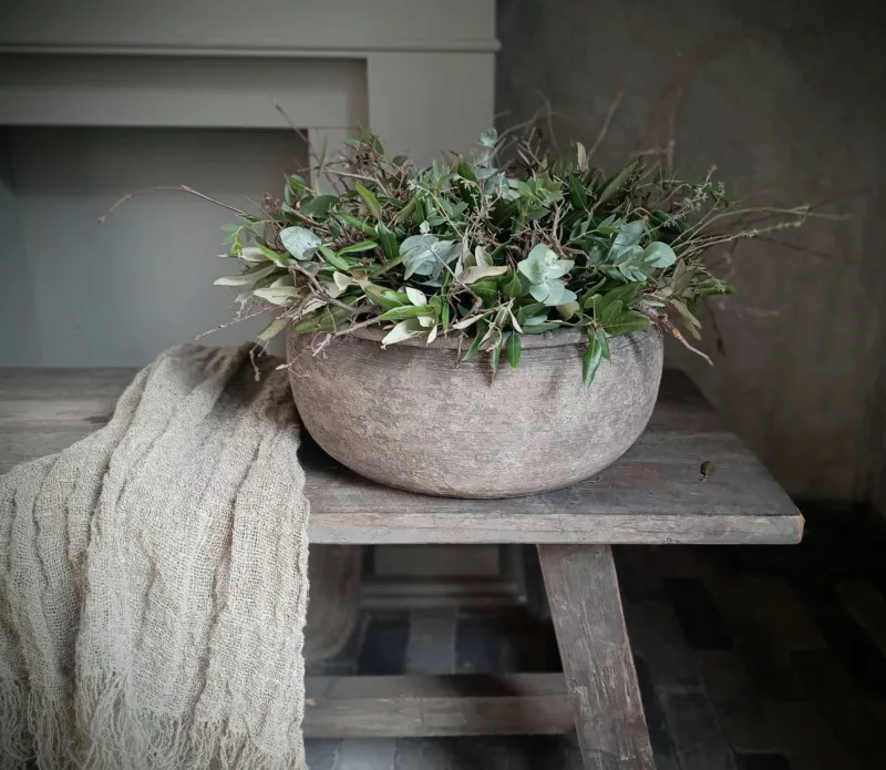 DIY Workshop pakket "XL Bowl met sober groen" - Afbeelding 2