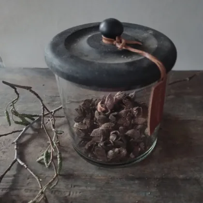 Glazen voorraad pot Aura Peeperkorn