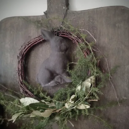 Ringkrans met sober haasje