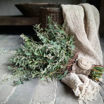 Toef eucalyptus mix met ornamentje